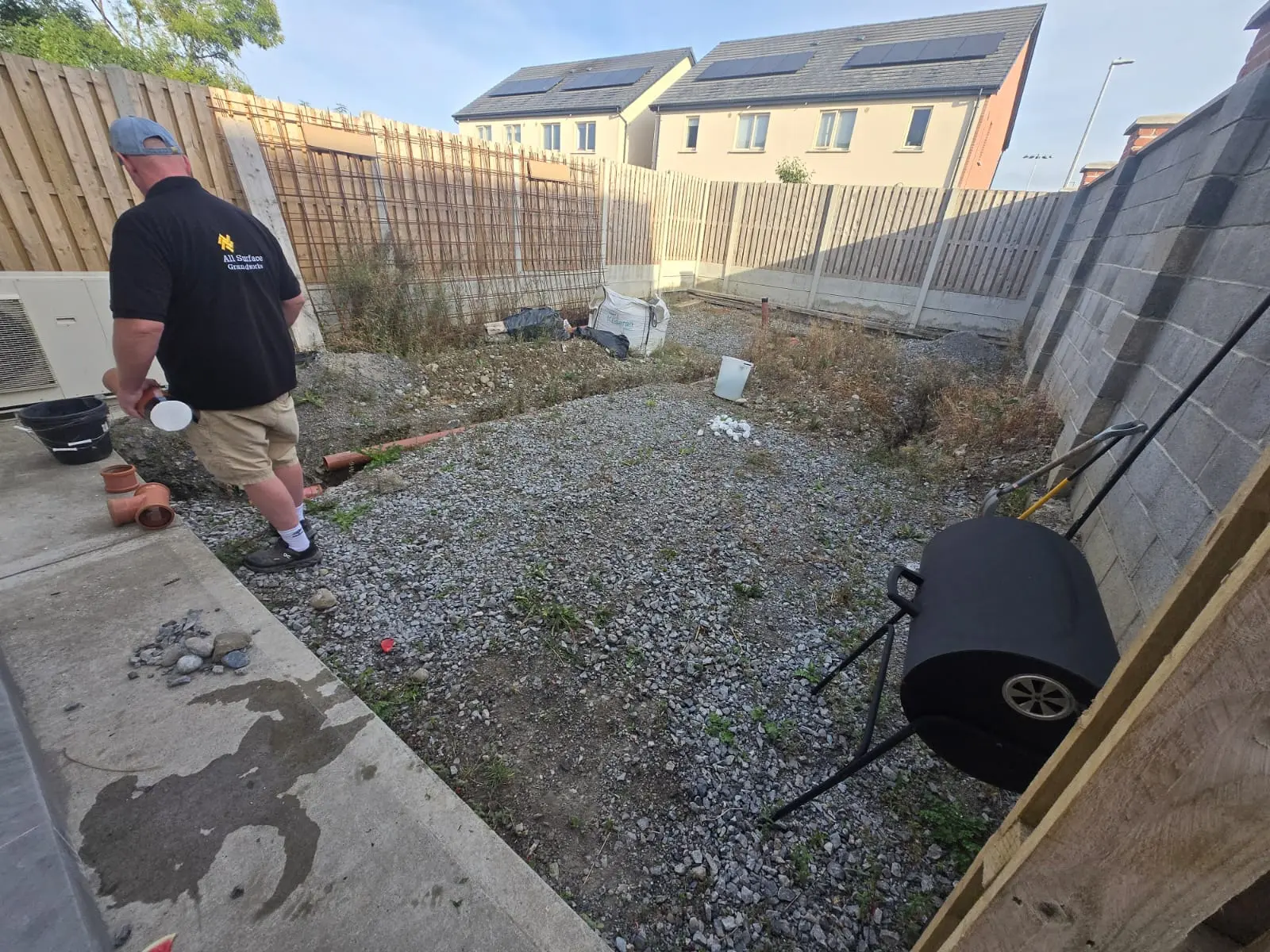 Porcelain Patio Installation project by Wexford Tarmac & Resin Driveways Contractors in County Wexford