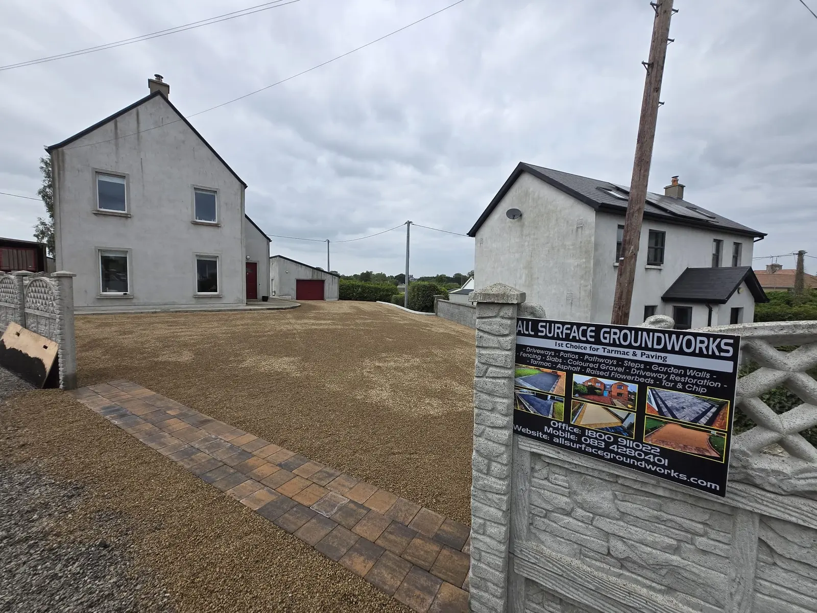 Tar & Chip Entrance project by Wexford Tarmac & Resin Driveways Contractors in County Wexford