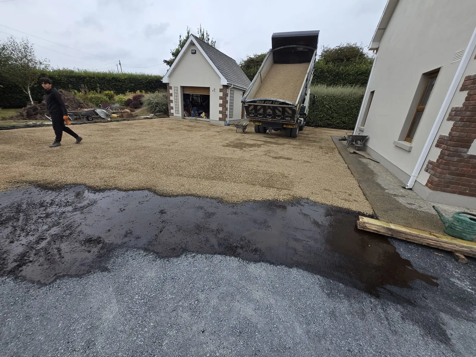 Tar & Chip Installation project by Wexford Tarmac & Resin Driveways Contractors in County Wexford