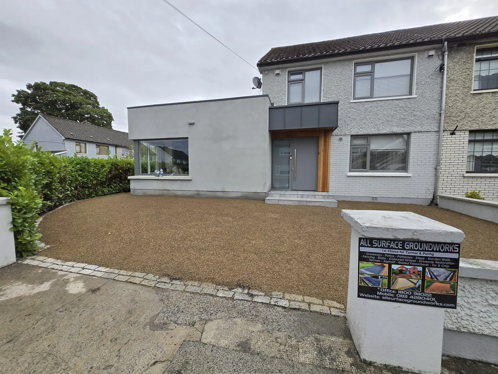 Finished Tar & Chip Drive project by Wexford Tarmac & Resin Driveways Contractors in County Wexford