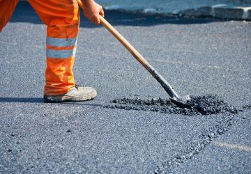 Tar and chip driveway surface in County Wexford
